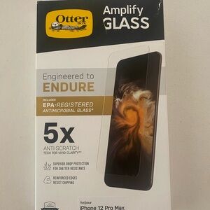 NEW IN BOX Otter Box Amplify Glass Screen Protector For iPhone 12 Pro Max